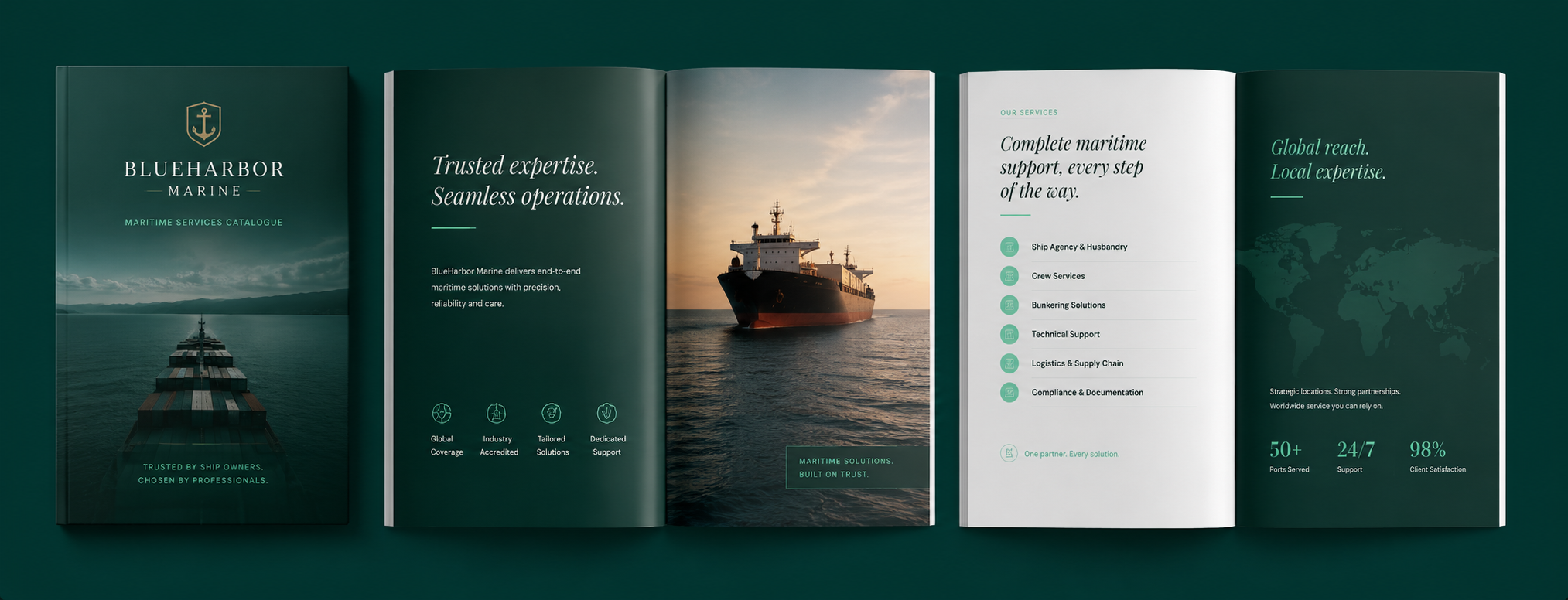 Digital catalogue for a maritime supplier