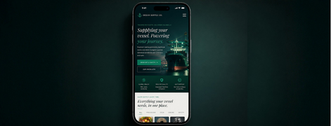 Mobile responsive maritime company website